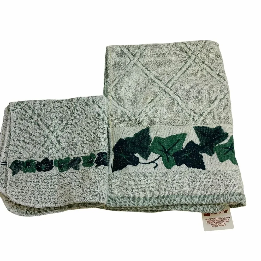 #4332 Santens VTG cotton hand and wash towels